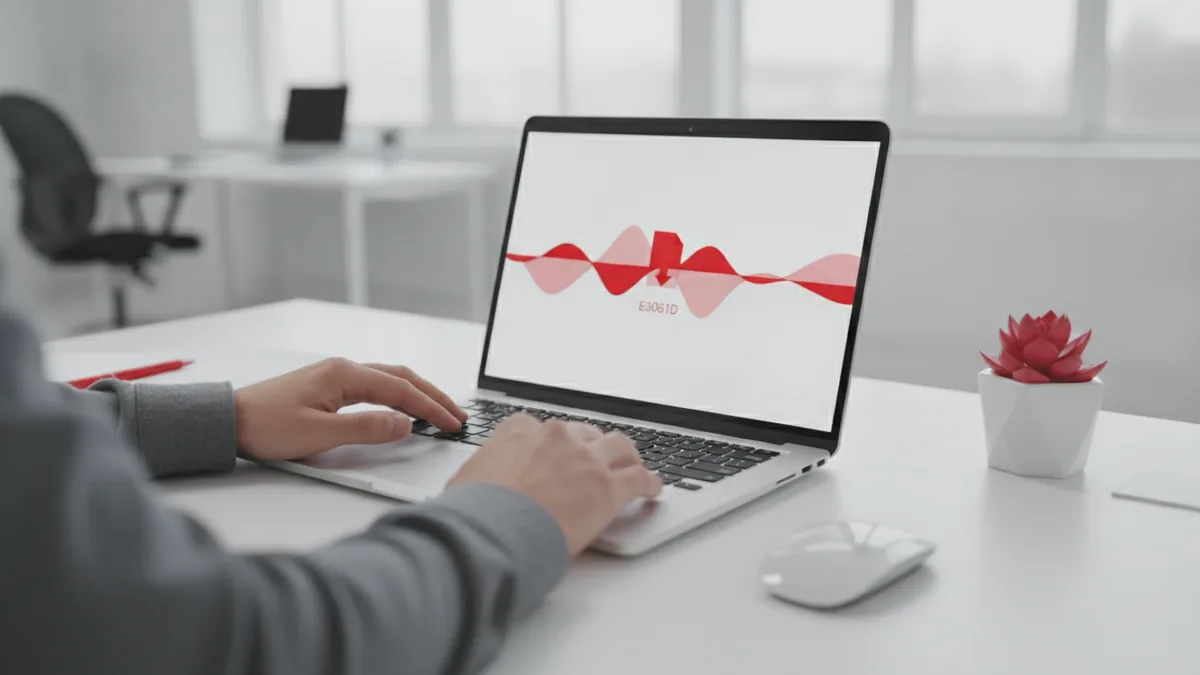 Safe downloads for free themes Hands reviewing a theme download on a laptop