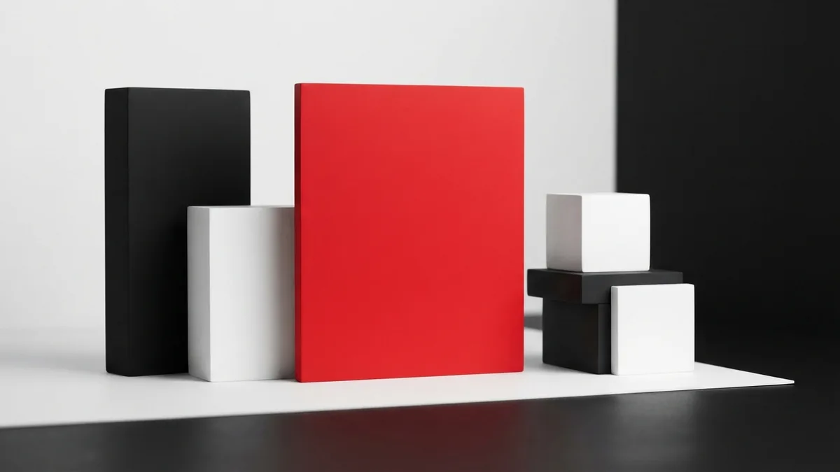 Crimson panel among simple black and white forms representing edits to WordPress page structure