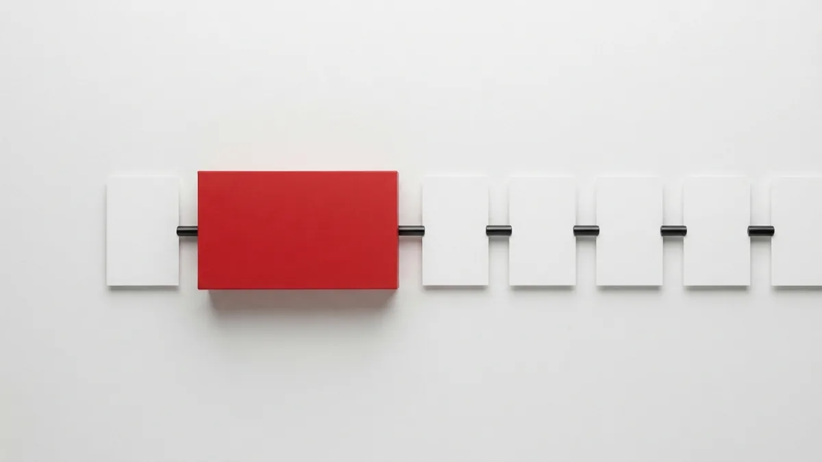 White cards and crimson connection box showing a clean email form integration concept