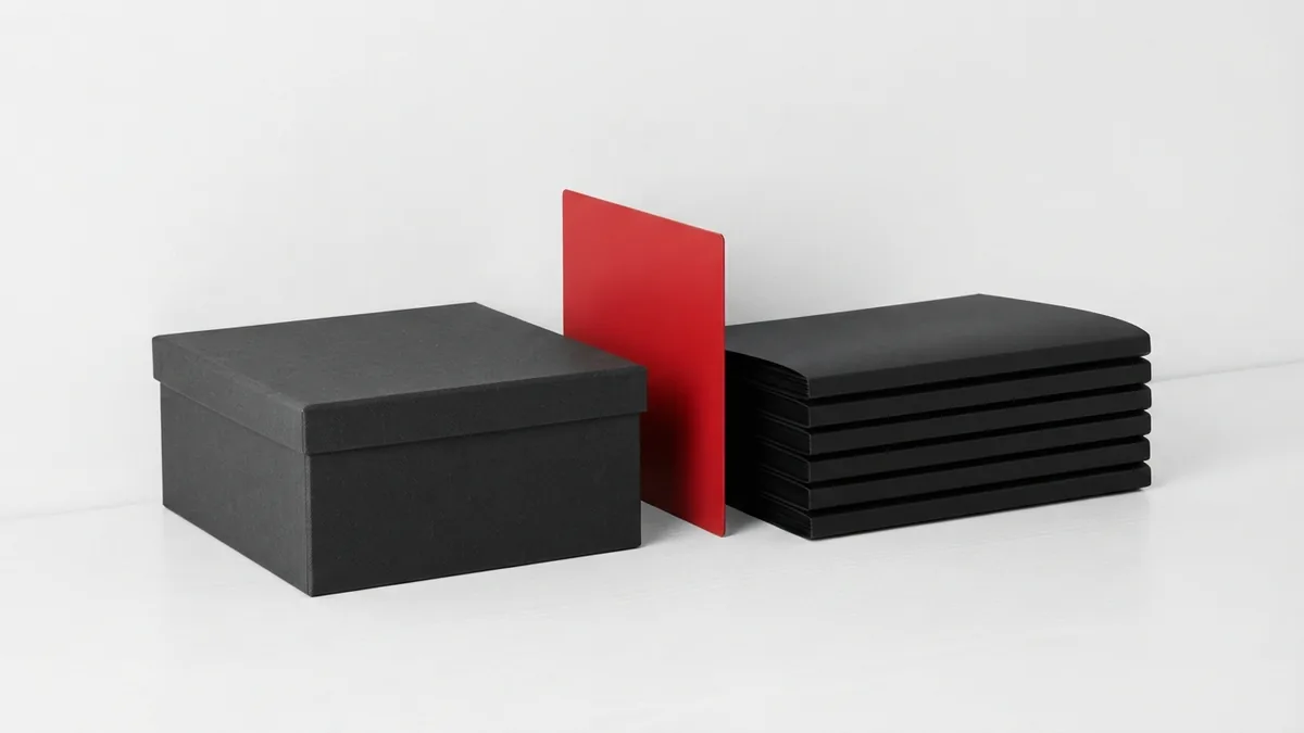 Graphite folders and crimson divider arranged for safe WordPress code work