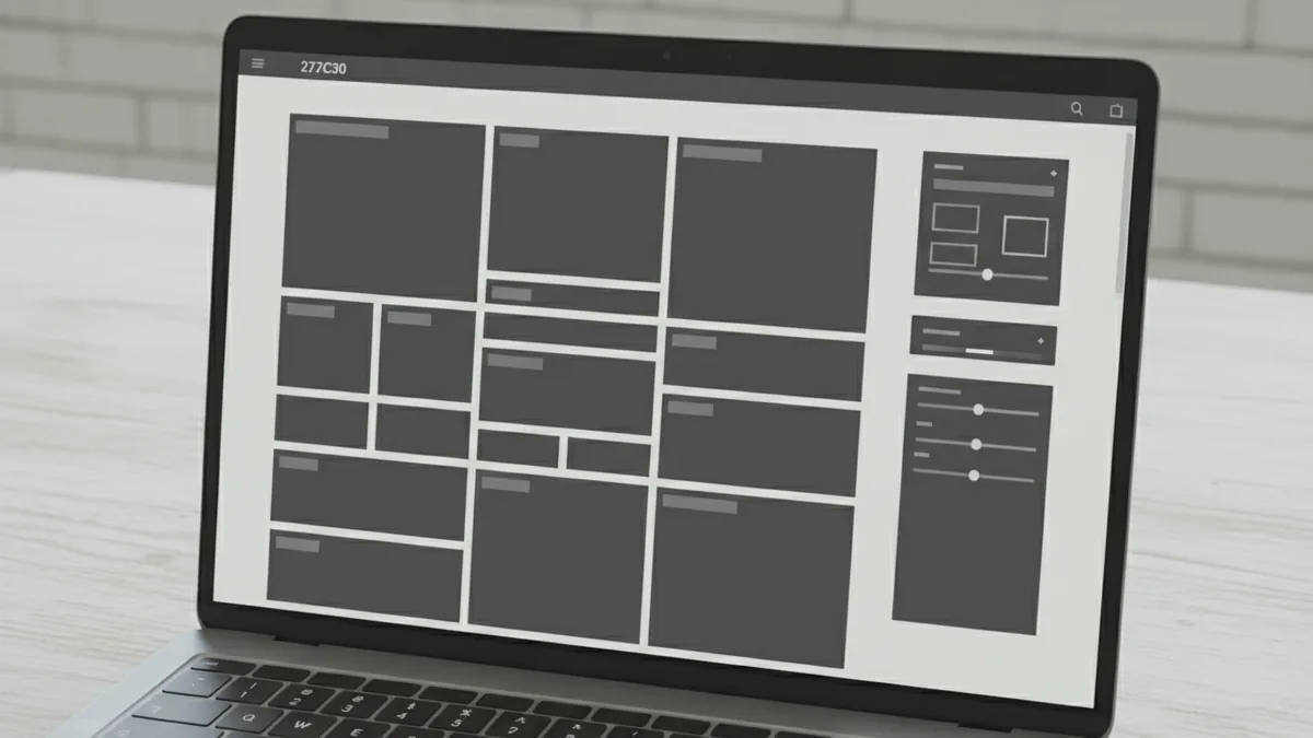 Laptop view during early WordPress setup and theme adjustments for a small site.