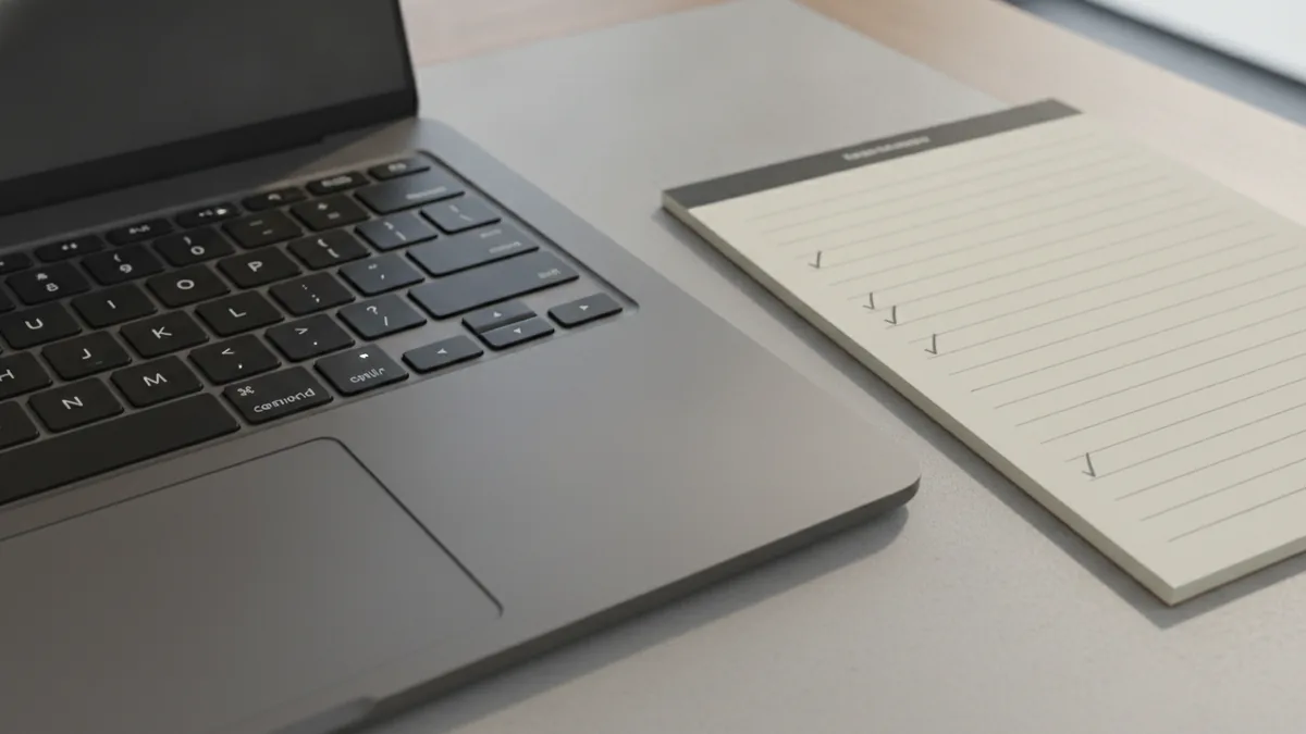 WordPress developer skills practice with code planning on a desk