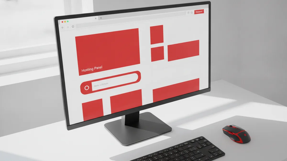 Add the domain first Hosting control panel workflow for adding a domain to WordPress