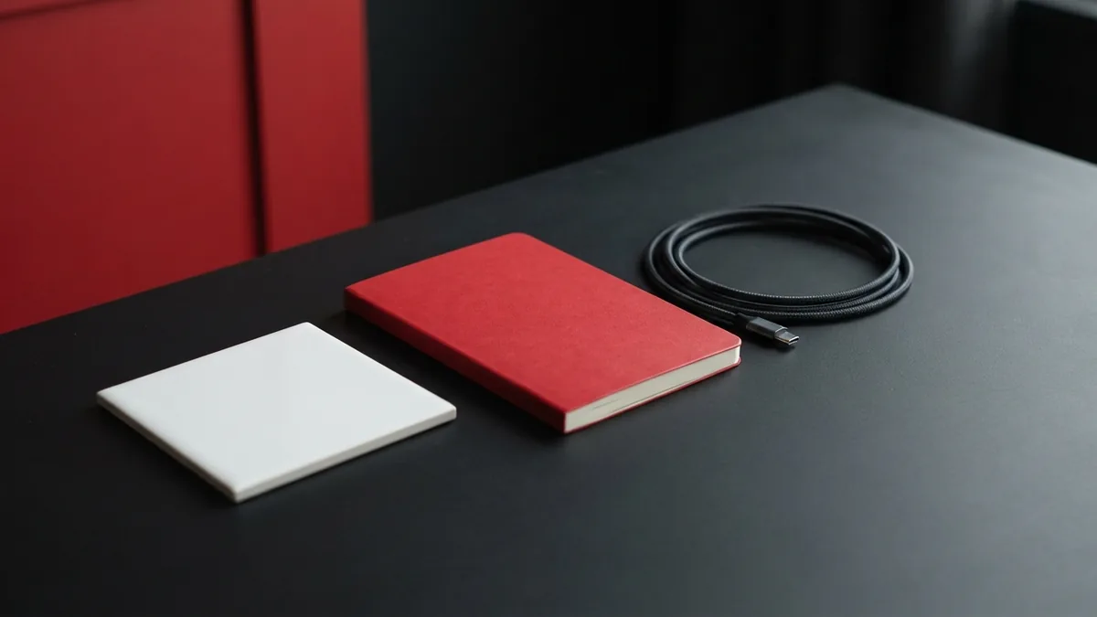 Testing a copied WordPress site Red notebook and dark cable arranged for WordPress site checks after migration