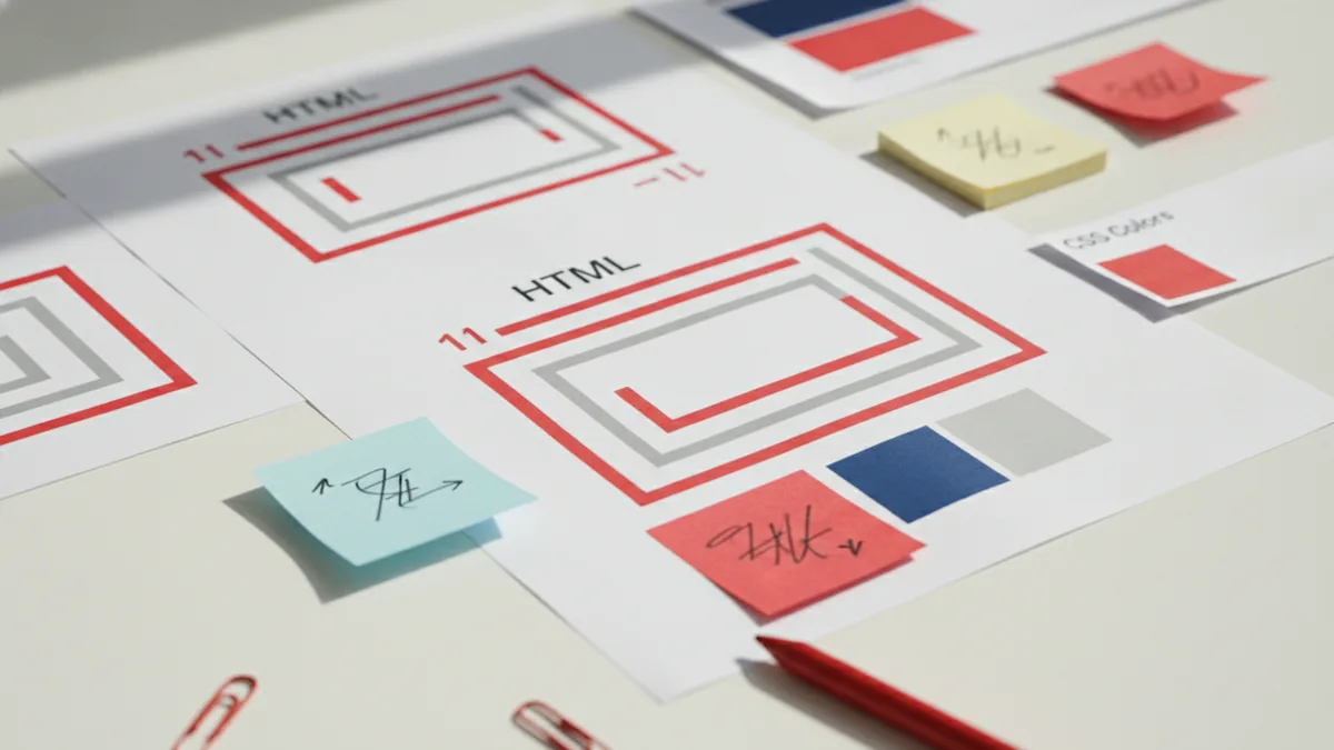 Core tech for theme building Tech toolkit representing HTML, CSS, PHP, and JavaScript work