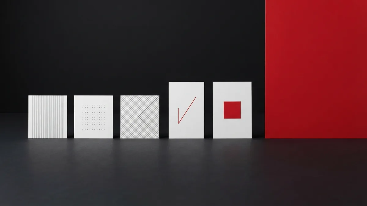 Safe steps for a theme switch White and graphite shapes beside a crimson panel suggest safe steps for switching themes