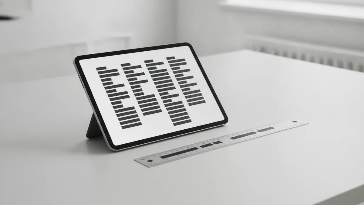 Formatted text alignment and spacing concept for web layout