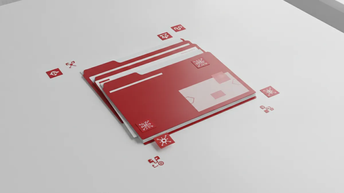 Folders and template files arranged to represent how WordPress layouts are built