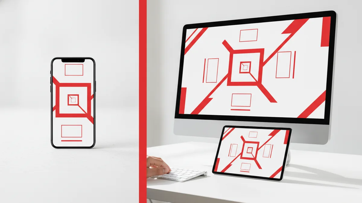 Devices side by side representing responsive design testing and quality checks.