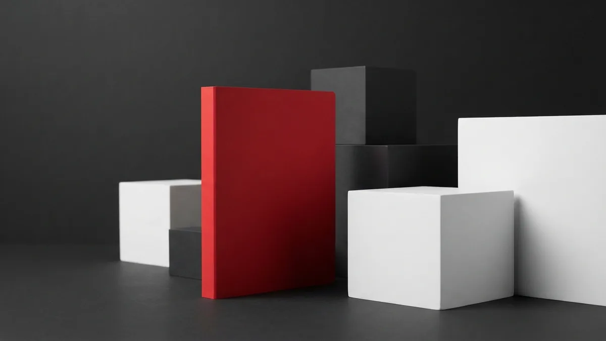The newest stable release Crimson folder set ahead of white and graphite forms to represent a current software release