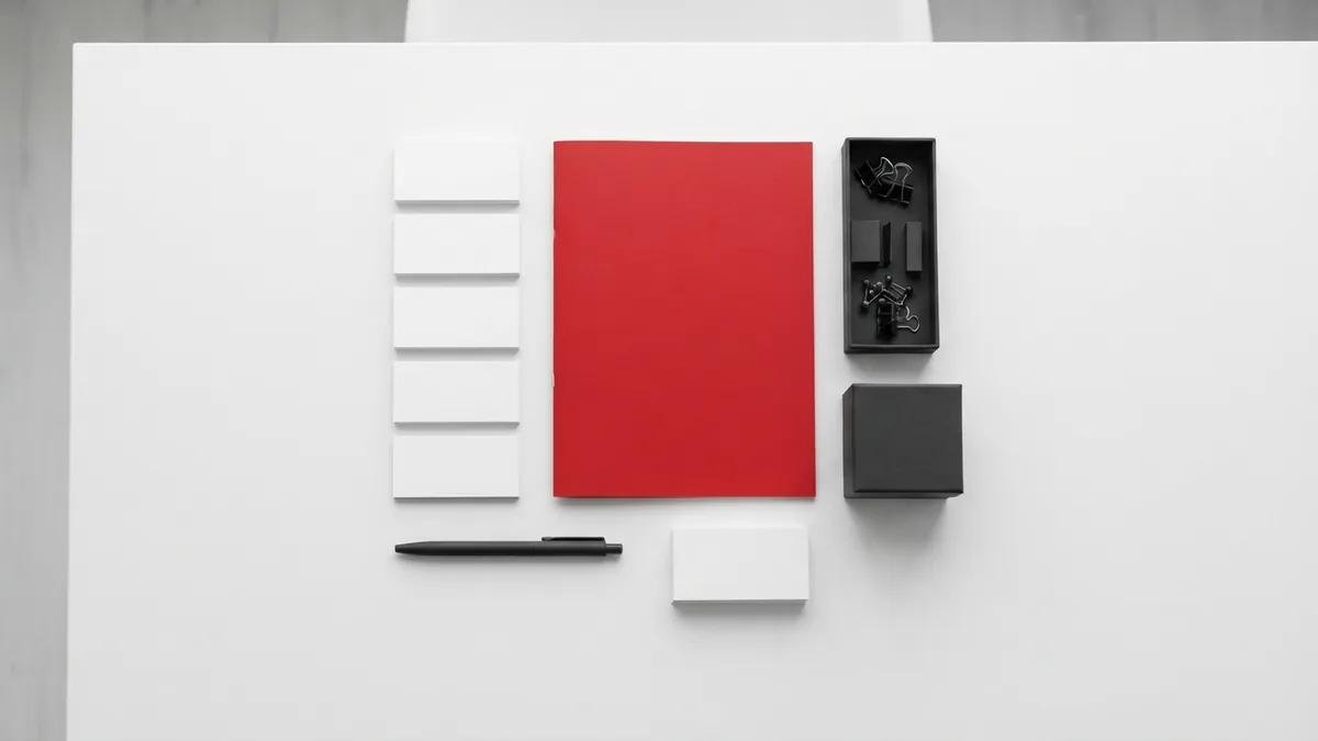 Crimson folder with white cards showing alternate version check methods