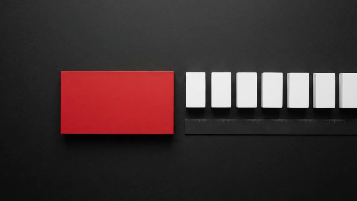 Step-by-step anchor link setup Organized white blocks with crimson divider showing a step-by-step link setup