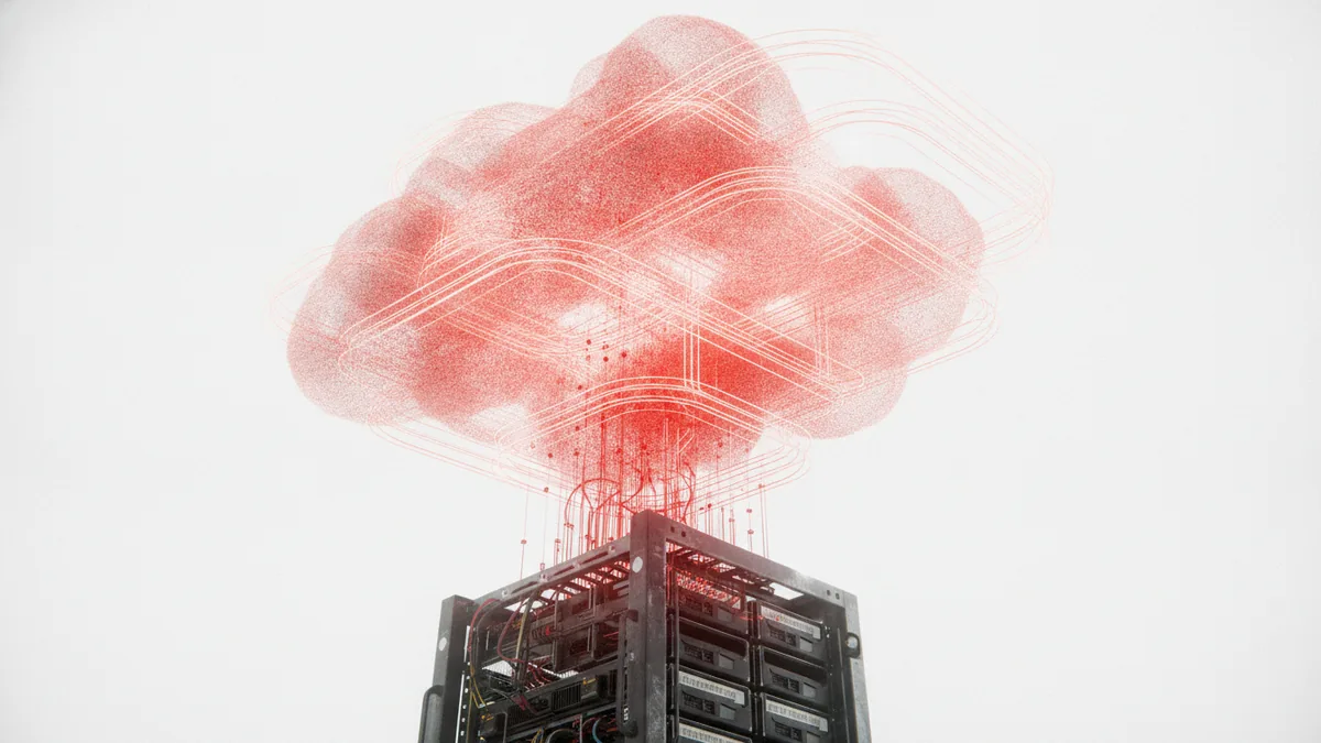 Milestones and infrastructure Servers transforming into modern infrastructure symbolizing WordPress growth